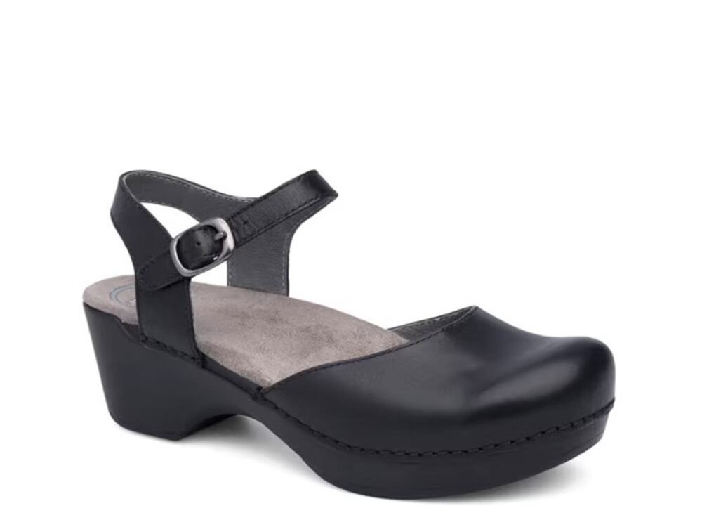 Dansko Sam Mary Jane Clog Black New Size 39 8.5